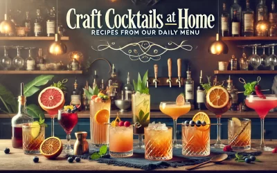 Craft Cocktails at Home: Recipes from Our Daily Menu