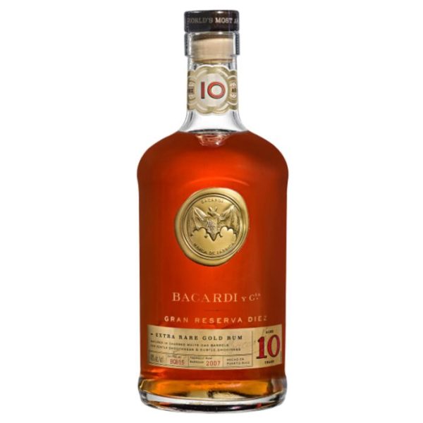 Bacardi Extra Rare Gold Rum Aged 10 Yo 750Ml