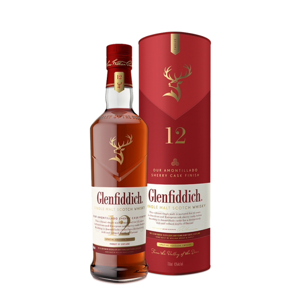 Glenfiddich 12 Yo Sherry cask Single Malt Scotch Whisky 700Ml