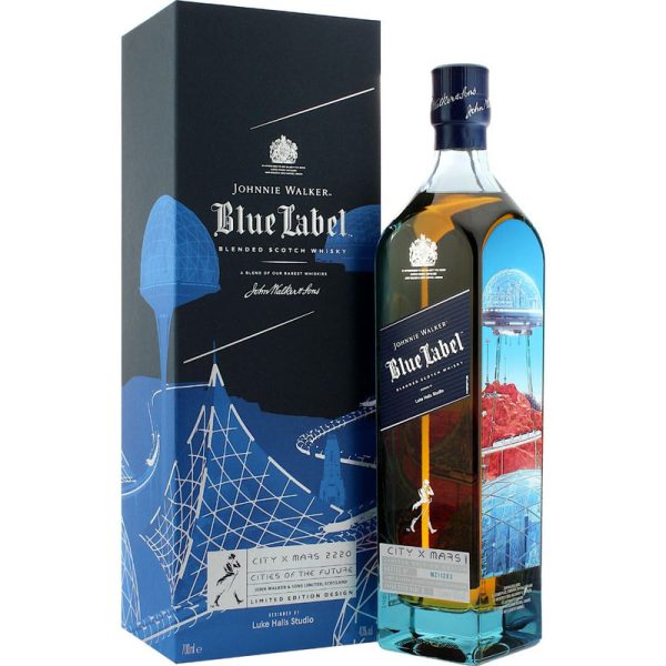 Johnnie Walker Blue Label City X Mars Whisky 750ML